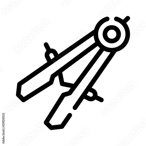 tongs line icon