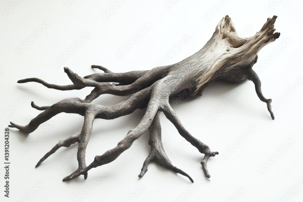 Fototapeta premium Dried, sculpted tree root, natural art