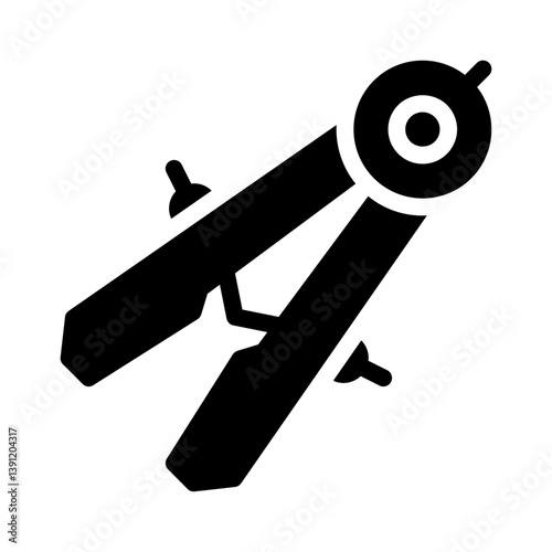 tongs glyph icon
