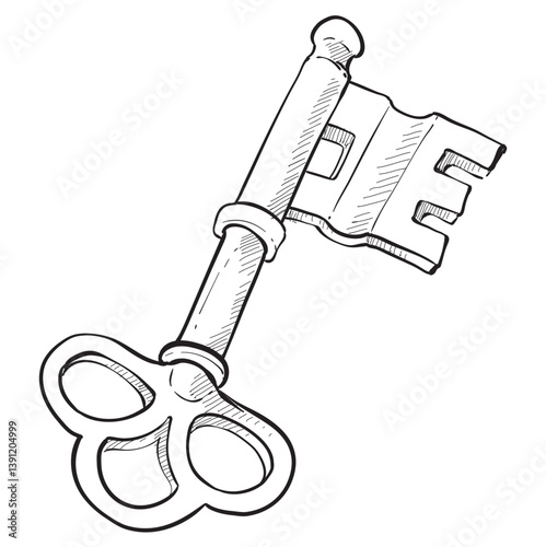 key handdrawn illustration