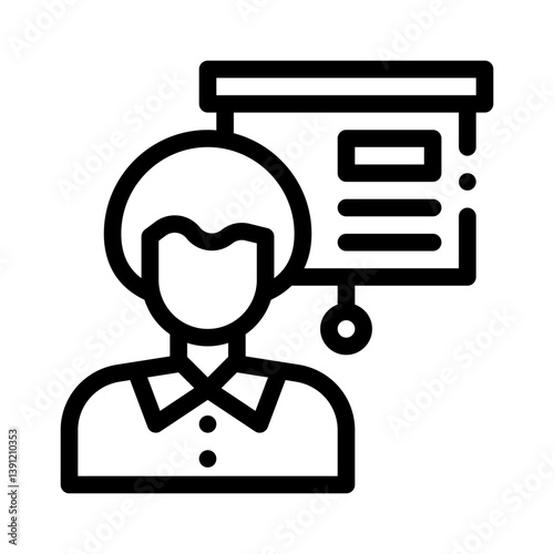 professor line icon