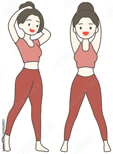 요가하는 여자 모음