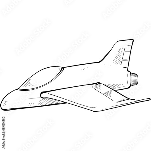 spacecraft handdrawn illustration