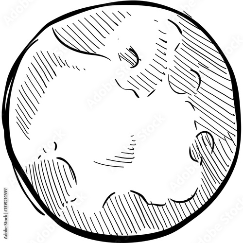 planet handdrawn illustration