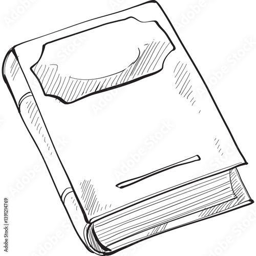 book handdrawn illustration