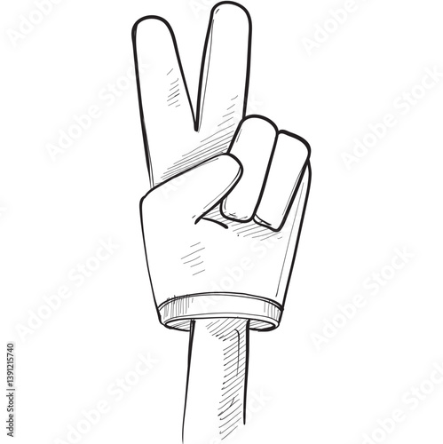 finger foam handdrawn illustration