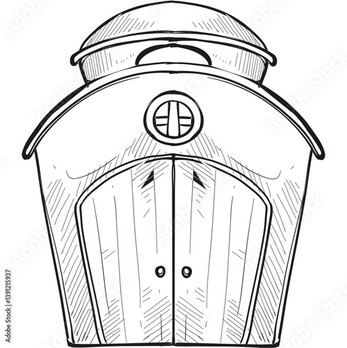 house handdrawn illustration