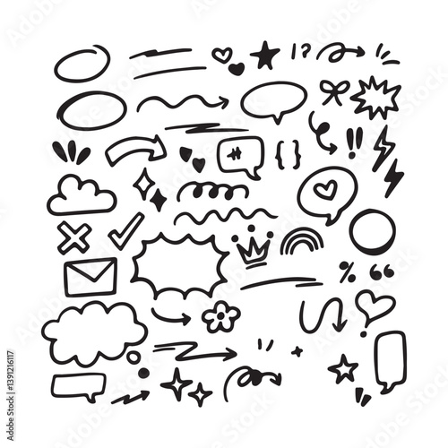 doodle scrible vector design