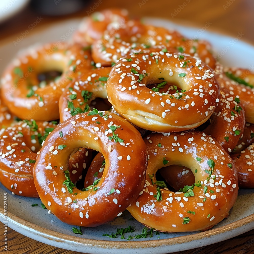Bakery Rings on Plate
