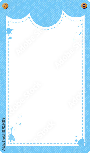 Instagram mockup social media template, Y2K jeans dash style, for banner sale, presentation, flyer, poster, invitation. Screen backdrop for mobile app.