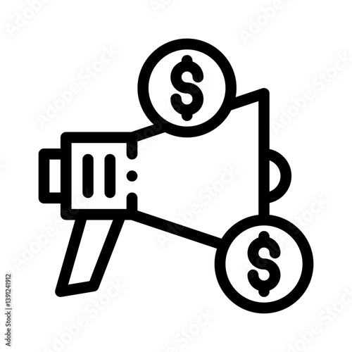 crowdfunding line icon