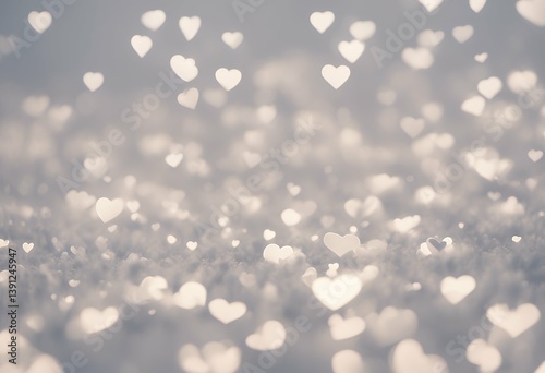background white particles hearts love abstract bright valentine glow bokeh romantic light wedding silver nubes particle romance