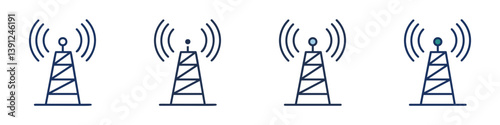 Signal Icons Collection – Multiple Vector Styles Included