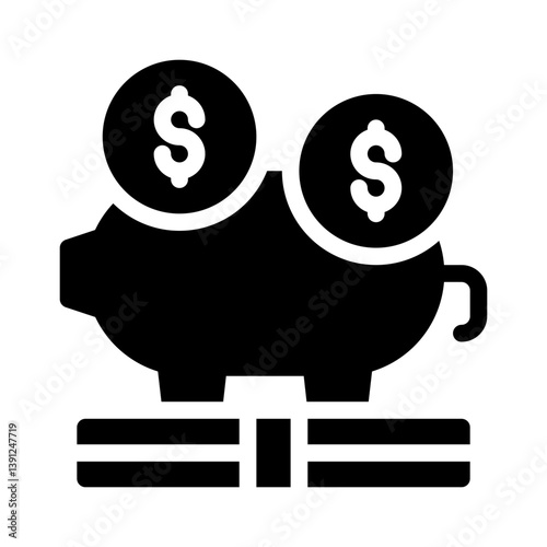 crowdfunding glyph icon