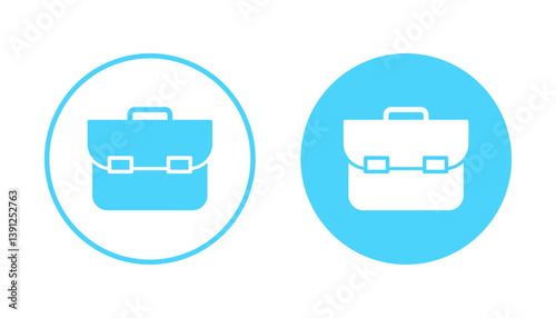 Briefcase icon vector. suitcase sign and symbol. luggage symbol.