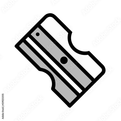 Pencil Sharpener Tool Simple Icon Design