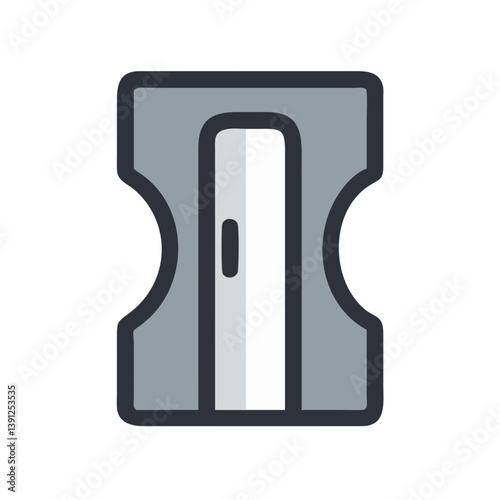 Pencil Sharpener Tool Simple Icon Design