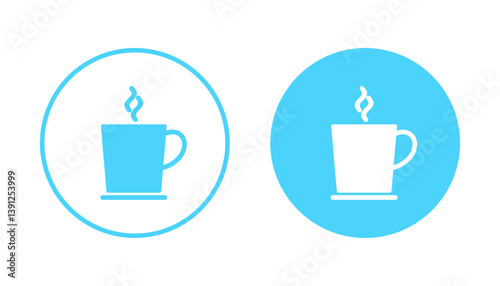 coffee cup icon vector. cup a coffee sign and symbol