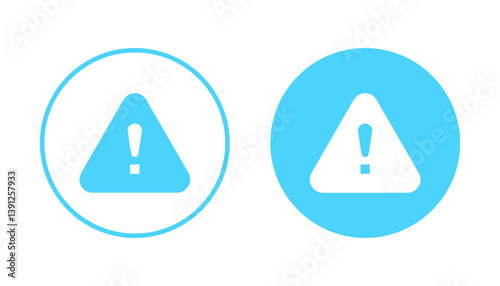 Exclamation danger icon vector. attention sign and symbol. attention sign