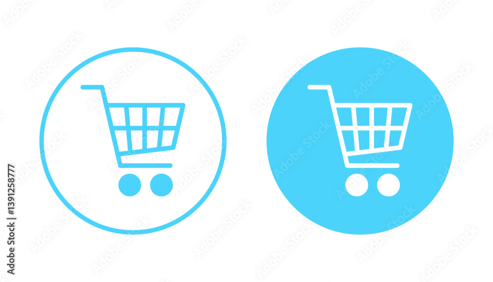 Shopping icon vector. Shopping cart sign and symbol. Trolley icon Shopping icon vector. Shopping cart sign and symbol. Trolley icon