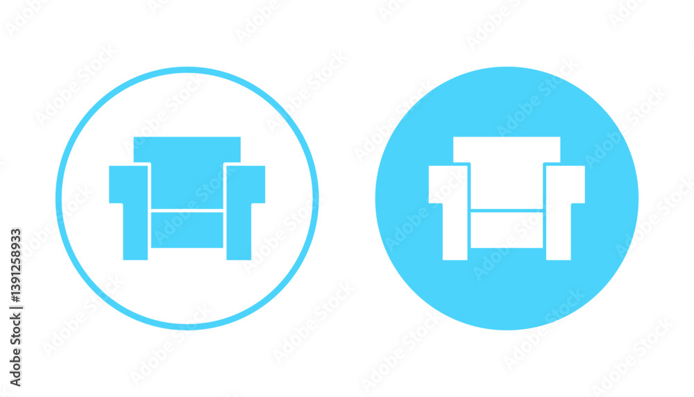 Obraz premium Sofa icon vector. sofa sign and symbol. furniture icon