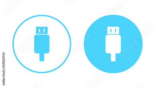 Usb icon vector. Flash disk sign and symbol. flash drive sign.