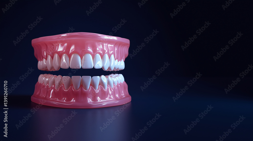 Obraz premium 3D tooth model isolated on the background