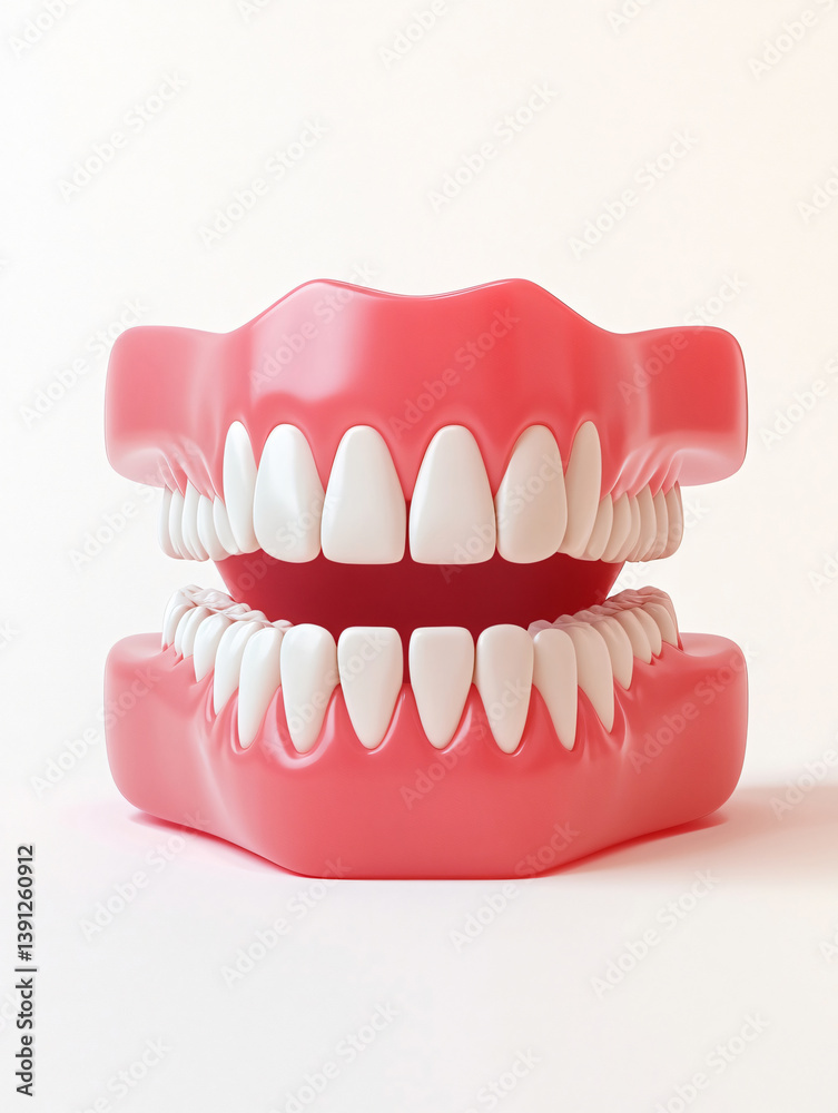 Obraz premium 3D tooth model isolated on the background