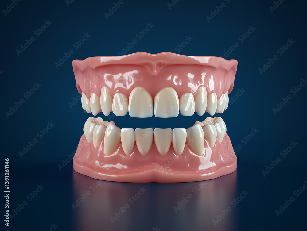 Fototapeta premium 3D tooth model isolated on the background