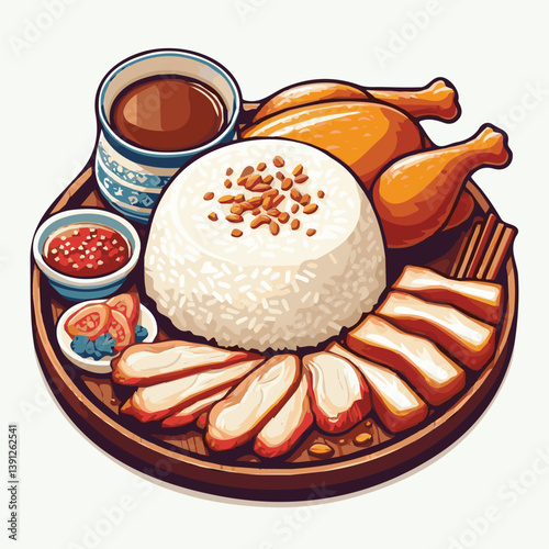 delicious, food, lunch, chicken, dish, asian, dinner, gourmet, rice, white, cuisine, sauce, healthy, cucumber, meal, breakfast, singapore, soup, restaurant, chinese, closeup, background, green, cultur