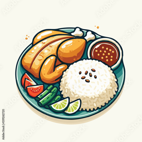 delicious, food, lunch, chicken, dish, asian, dinner, gourmet, rice, white, cuisine, sauce, healthy, cucumber, meal, breakfast, singapore, soup, restaurant, chinese, closeup, background, green, cultur