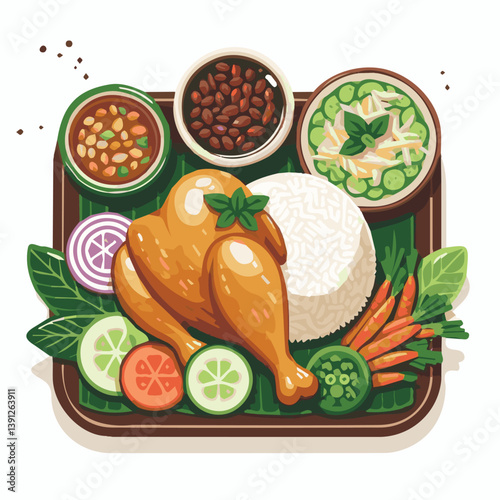 delicious, food, lunch, chicken, dish, asian, dinner, gourmet, rice, white, cuisine, sauce, healthy, cucumber, meal, breakfast, singapore, soup, restaurant, chinese, closeup, background, green, cultur