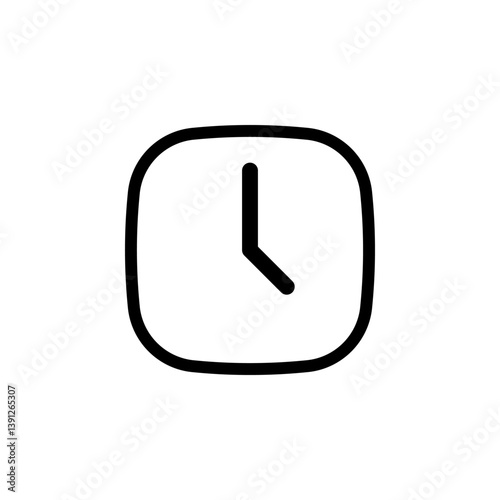 clock icon, perfect for adding a touch of casualness to designs and representing time or scheduling. Ideal for web design, user interfaces, and educational materials