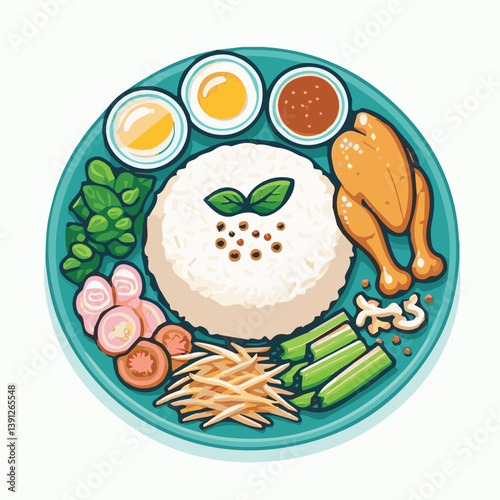 delicious, food, lunch, chicken, dish, asian, dinner, gourmet, rice, white, cuisine, sauce, healthy, cucumber, meal, breakfast, singapore, soup, restaurant, chinese, closeup, background, green, cultur