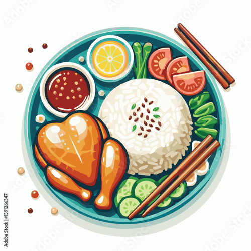 delicious, food, lunch, chicken, dish, asian, dinner, gourmet, rice, white, cuisine, sauce, healthy, cucumber, meal, breakfast, singapore, soup, restaurant, chinese, closeup, background, green, cultur
