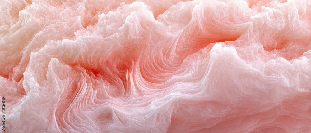 Abstract coral cloudscape with soft white wisps and ethereal textures creating a dreamy and serene atmosphere for backgrounds Abstract coral cloudscape with soft white wisps and ethereal textures creating a dreamy and serene atmosphere for backgrounds