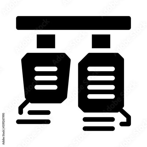 brake pedal glyph icon