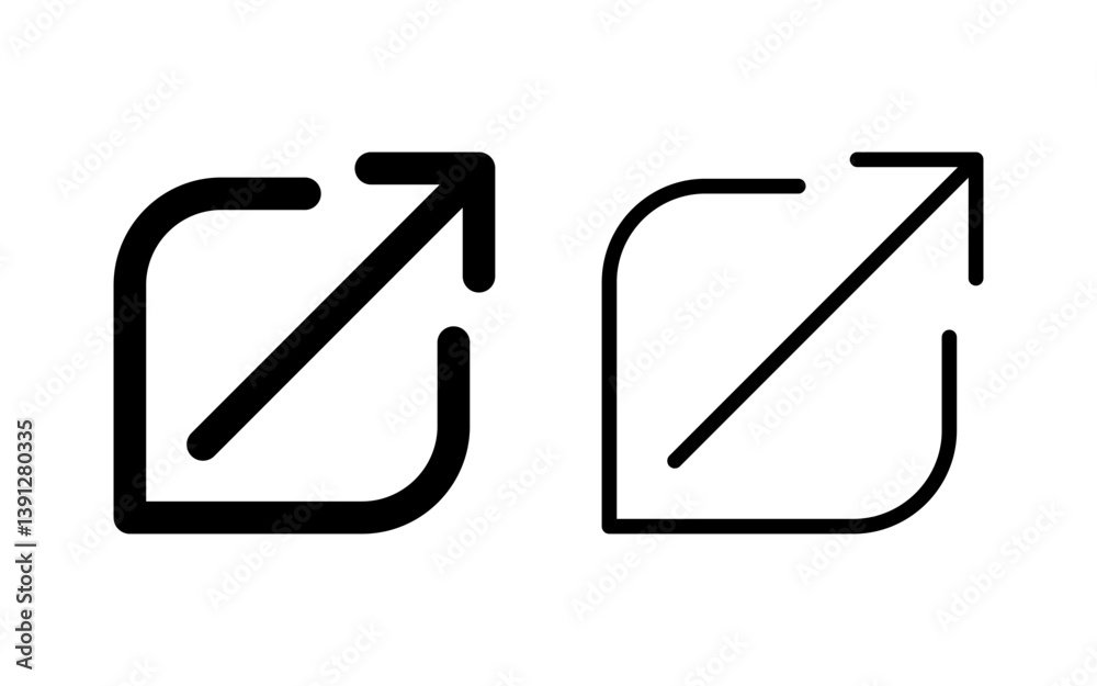 External link icon vector illustration. link sign and symbol. hyperlink symbol External link icon vector illustration. link sign and symbol. hyperlink symbol