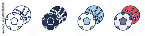 Sports Icons Collection – Multiple Vector Styles Included