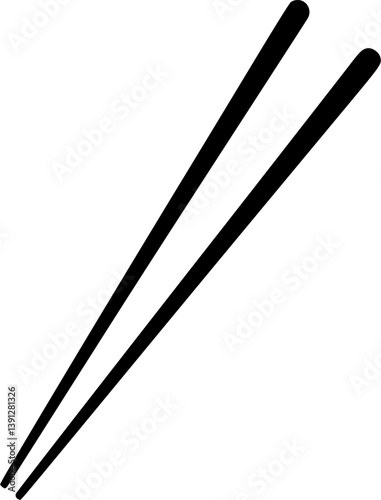 Illustration of a chopsticks icon in vector format.
