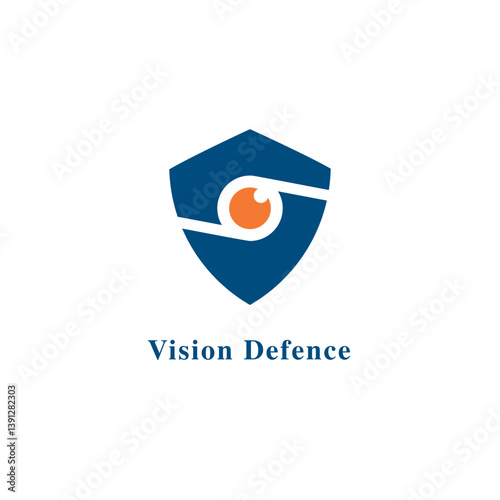 Shield Eye Design Logo Modern Protection Guard Company