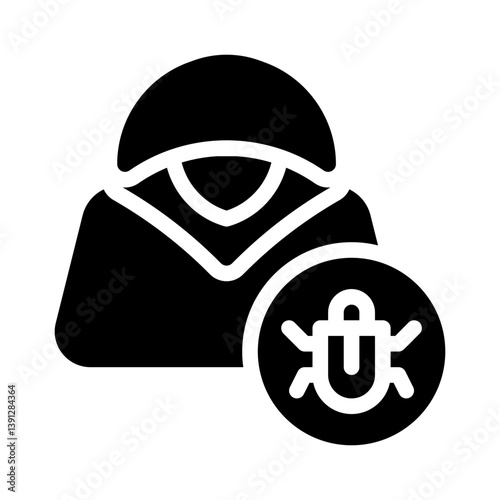 bug glyph icon