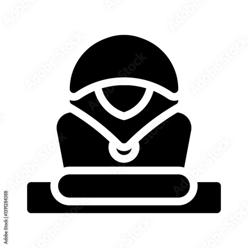 hacker laptop glyph icon