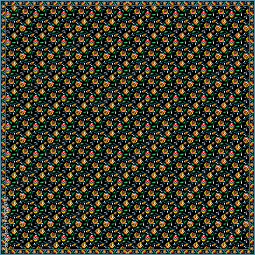 Vibrant Multicolor Bandana Scarf – Stylish Unisex Kerchief, Head Wrap & Neck Scarf