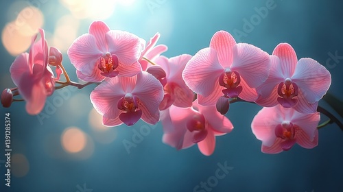 Pink orchid flowers nature beauty