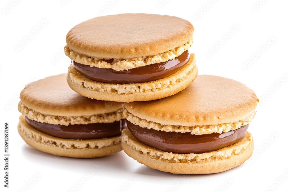 A realistic photo of Alfajores A realistic photo of Alfajores