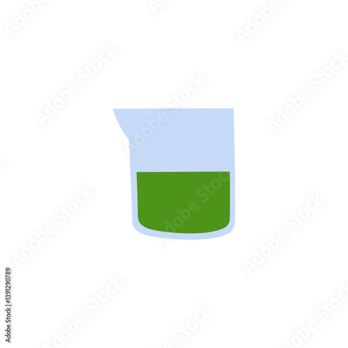Classroom Object 1 Beaker with Green Liquid