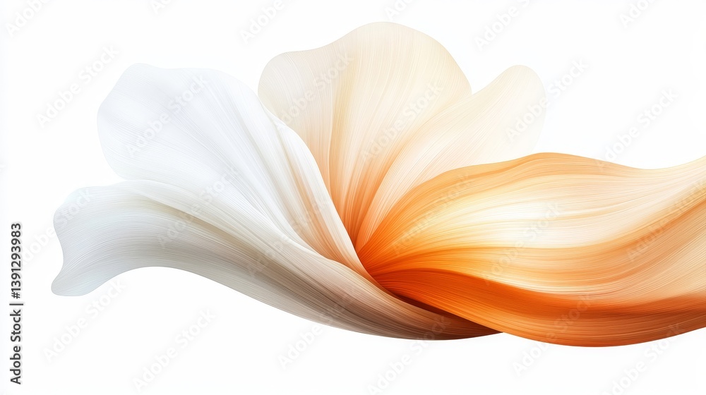Elegant Soft Flowing Abstract Background in Warm Tones and White Elegant Soft Flowing Abstract Background in Warm Tones and White