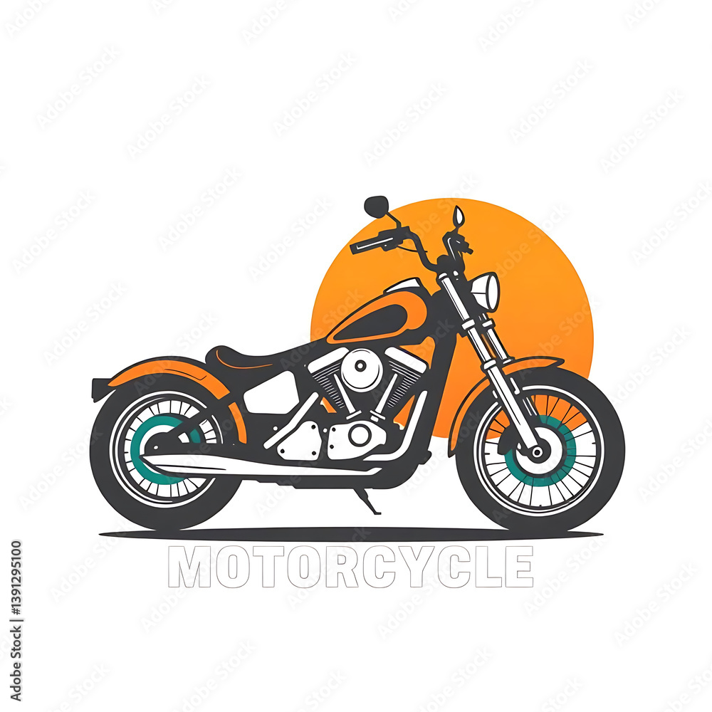 Obraz premium motorcycle vector illustration