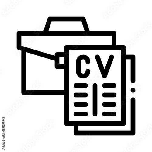 briefcase line icon